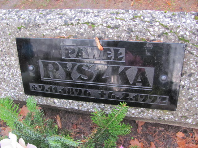 Paweł Ryszka 1896 Bieruń Stary Bartłomieja Apostoła - Grobonet - Wyszukiwarka osób pochowanych