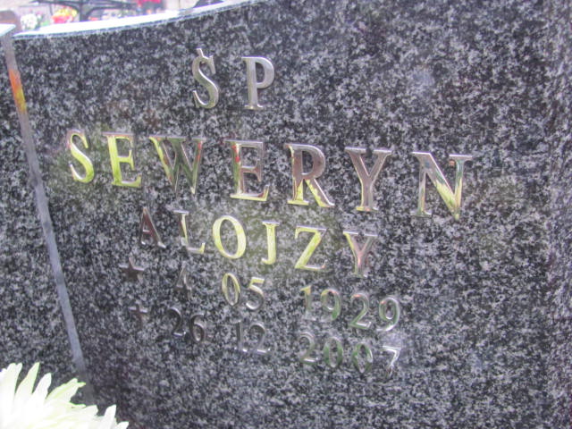 Alojzy Seweryn 1929 Bieruń Stary Bartłomieja Apostoła - Grobonet - Wyszukiwarka osób pochowanych