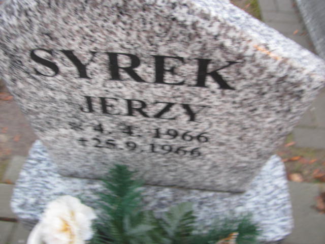Jerzy Syrek 1966 Bieruń Stary Bartłomieja Apostoła - Grobonet - Wyszukiwarka osób pochowanych