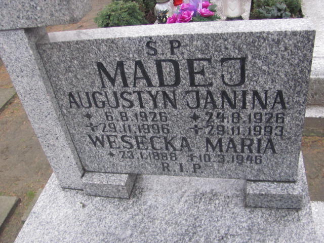 Maria Wesecka 1888 Bieruń Stary Bartłomieja Apostoła - Grobonet - Wyszukiwarka osób pochowanych