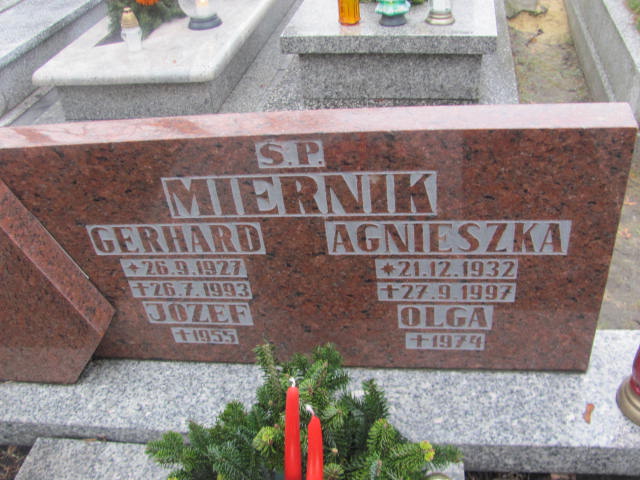 Józef Miernik 1894 Bieruń Stary Bartłomieja Apostoła - Grobonet - Wyszukiwarka osób pochowanych