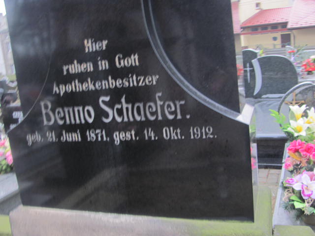 Benno Schaefer 1871 Bieruń Stary Bartłomieja Apostoła - Grobonet - Wyszukiwarka osób pochowanych