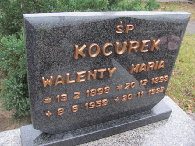 Walenty Kocurek 1939 Bieruń Stary Bartłomieja Apostoła - Grobonet - Wyszukiwarka osób pochowanych