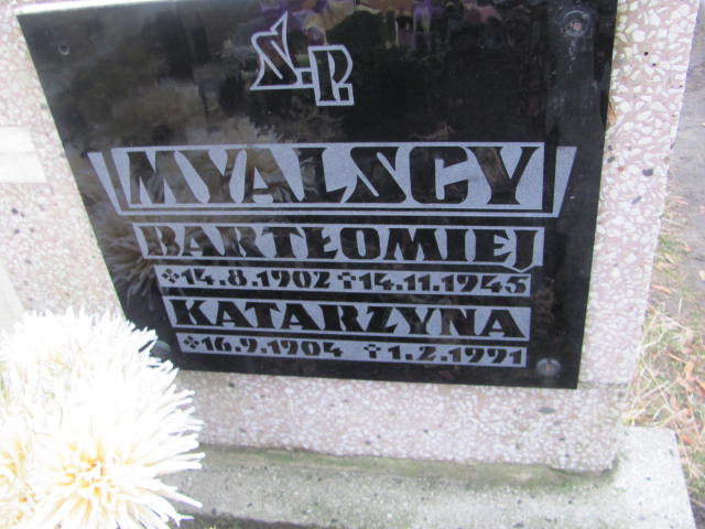 Bartłomiej Myalski 1902 Bieruń Stary Bartłomieja Apostoła - Grobonet - Wyszukiwarka osób pochowanych