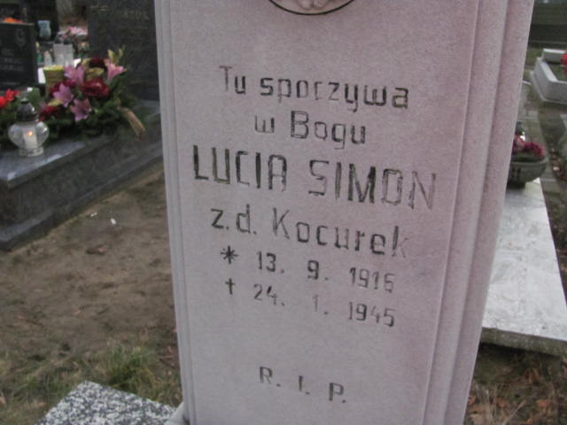 Lucia Simon 1916 Bieruń Stary Bartłomieja Apostoła - Grobonet - Wyszukiwarka osób pochowanych