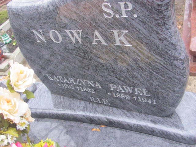 Paweł Nowak 1889 Bieruń Stary Bartłomieja Apostoła - Grobonet - Wyszukiwarka osób pochowanych