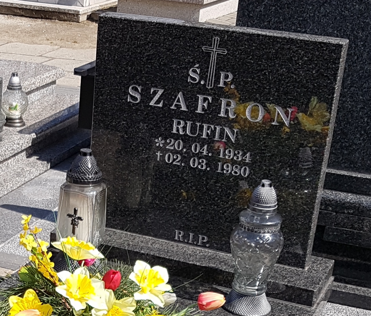 Rufin Szafron 1934 Bieruń Stary Bartłomieja Apostoła - Grobonet - Wyszukiwarka osób pochowanych