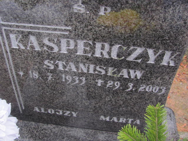 Marta Kasperczyk Bieruń Stary Bartłomieja Apostoła - Grobonet - Wyszukiwarka osób pochowanych