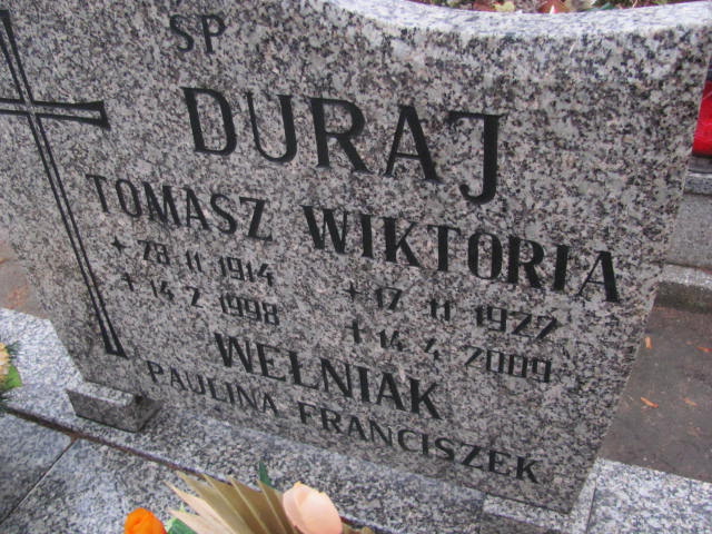 Marian Duraj 1945 Bieruń Stary Bartłomieja Apostoła - Grobonet - Wyszukiwarka osób pochowanych