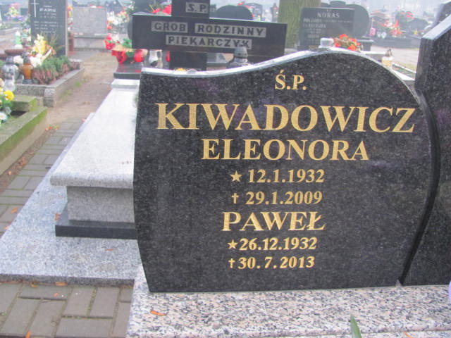 Paweł Kiwadowicz 1932 Bieruń Stary Bartłomieja Apostoła - Grobonet - Wyszukiwarka osób pochowanych