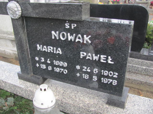 Grób Maria Nowak
