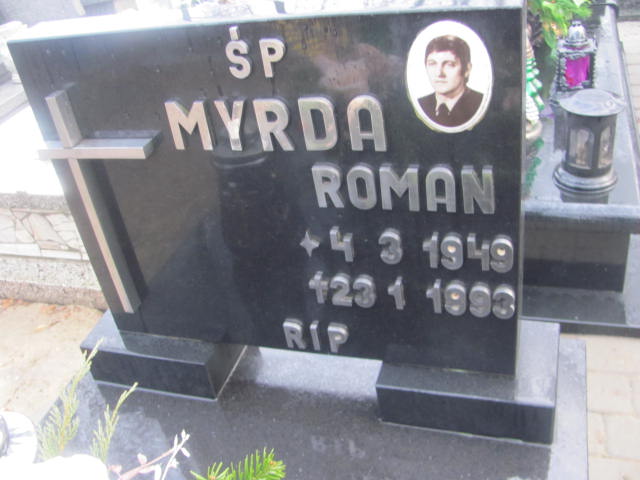 Roman Myrda 1949 Bieruń Stary Bartłomieja Apostoła - Grobonet - Wyszukiwarka osób pochowanych