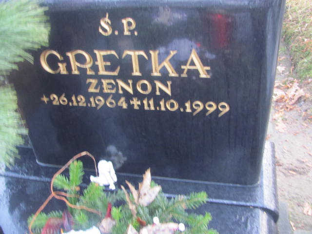 Zenon Gretka 1964 Bieruń Stary Bartłomieja Apostoła - Grobonet - Wyszukiwarka osób pochowanych