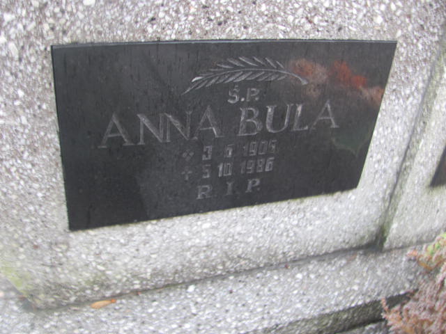 Anna Bula 1905 Bieruń Stary Bartłomieja Apostoła - Grobonet - Wyszukiwarka osób pochowanych