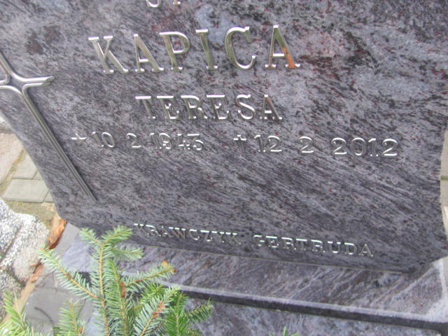 Danuta Utrata 1966 Bieruń Stary Bartłomieja Apostoła - Grobonet - Wyszukiwarka osób pochowanych