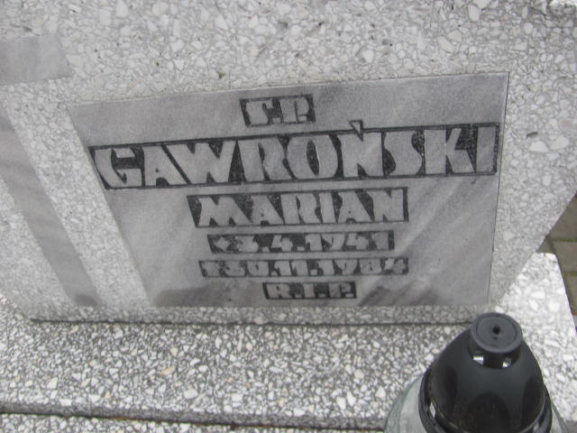 Grób Marian Gawroński